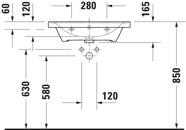 DU Möbel-WT D-Neo, 650mm, weiß mit ÜL, mit HLB, 1 HL