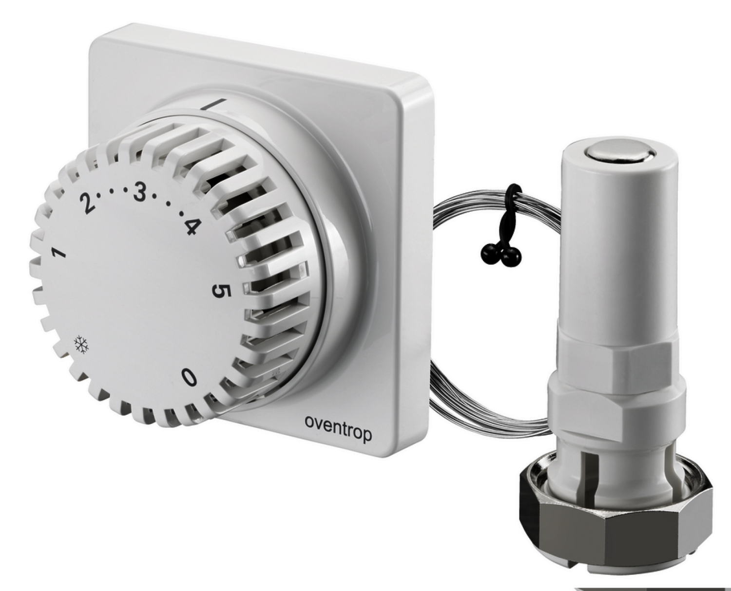 OVENTROP-Thermostat "Uni FD" 7-28 C, 0 * 1-5,Fernverstellung 2m, weiß