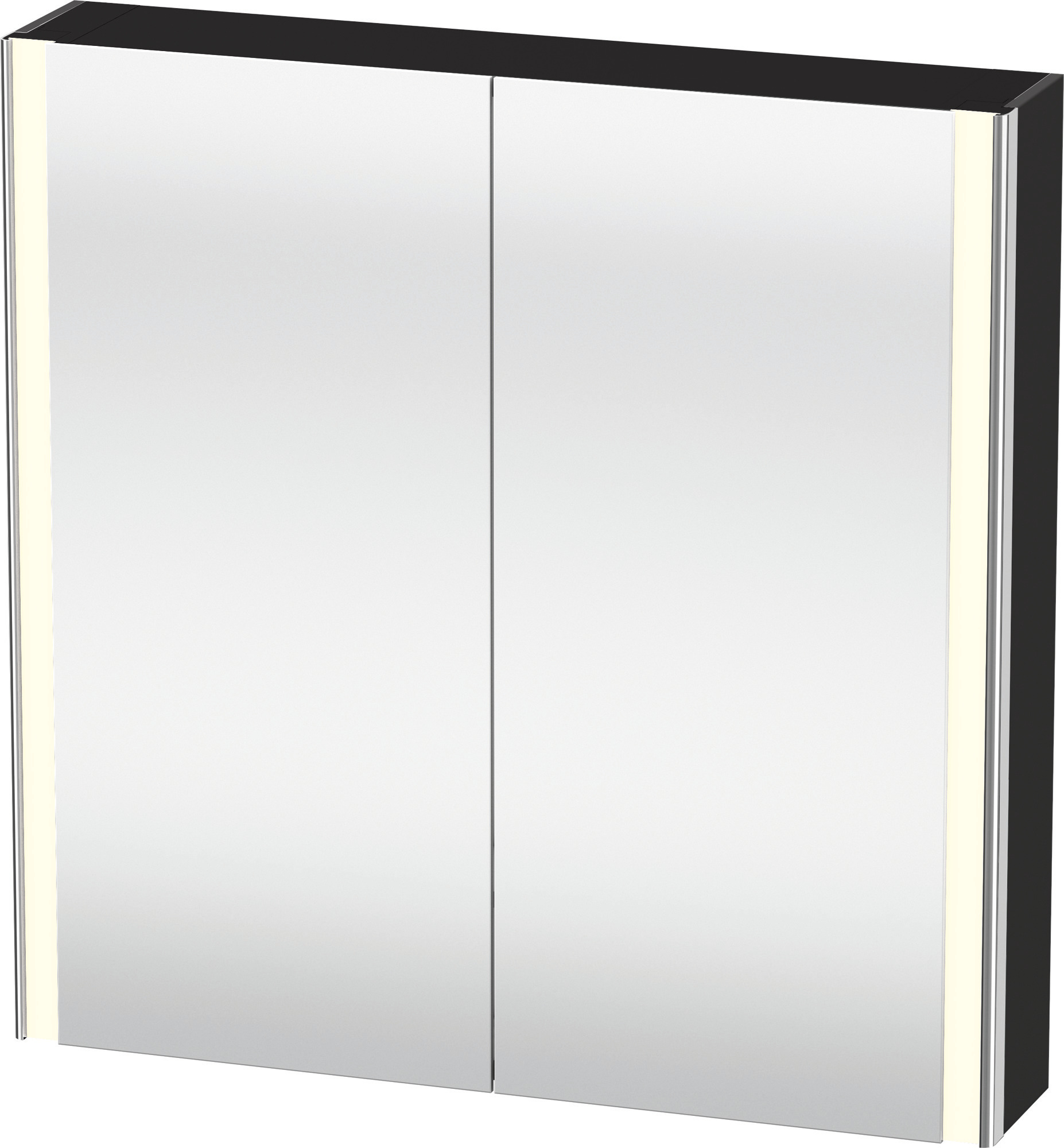 Duravit Spiegelschrank XSquare m.Beleuchtung 800x800x155mm, Graphit Supermatt