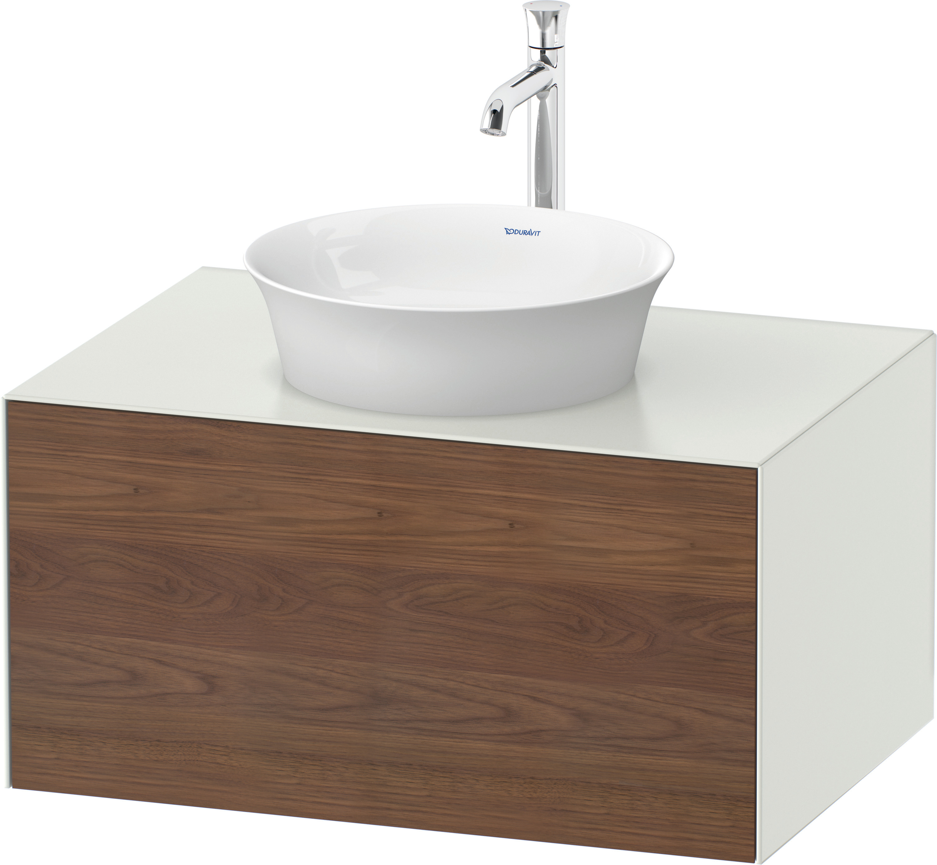 Duravit WTU White Tulip bodenstehend 751x350x410mm,A.Nussb.M/Weiß Seidenmatt