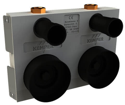 KEMPER ECO-DUO Absperr-WZ-Montageblock RG-ms, G2 Multi-WZ-Geh, IG, 120mm, DN20