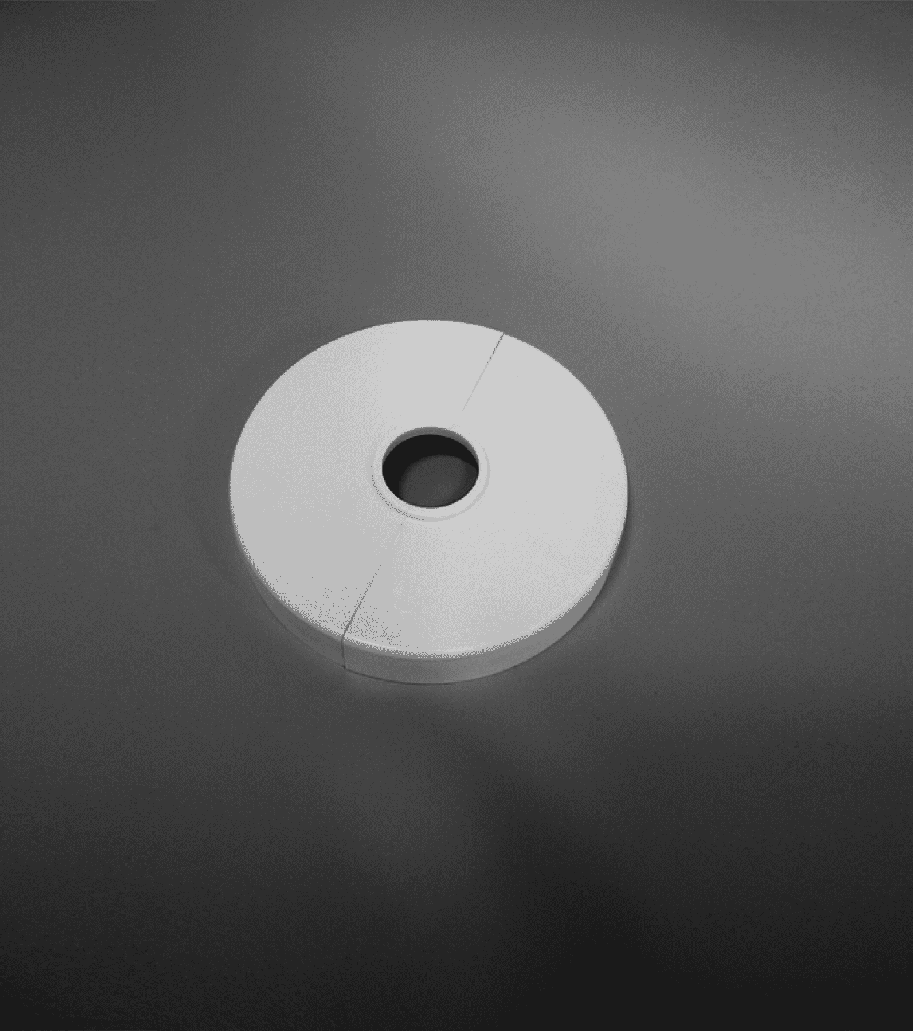 ZE Zubehör Abdeckkappe f. Charleston FK angeschweißt fix 150mm, weiß