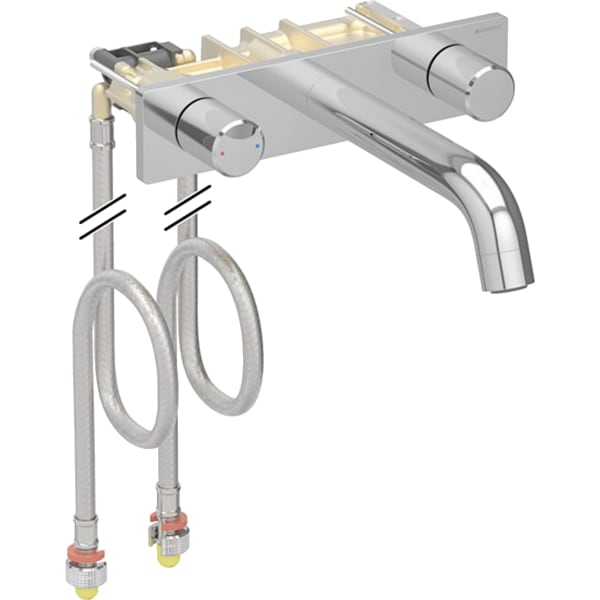 Geberit ONE WT-Arm. rundes Des. W.-Mont. 2Gr. für UP-Funktionsbox, L:20cm ,hgl.verchr.