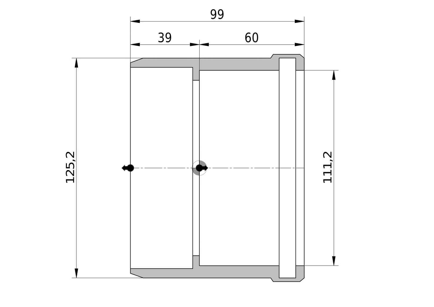 Wavin Reduktion AS+ DN 125x100 kurz