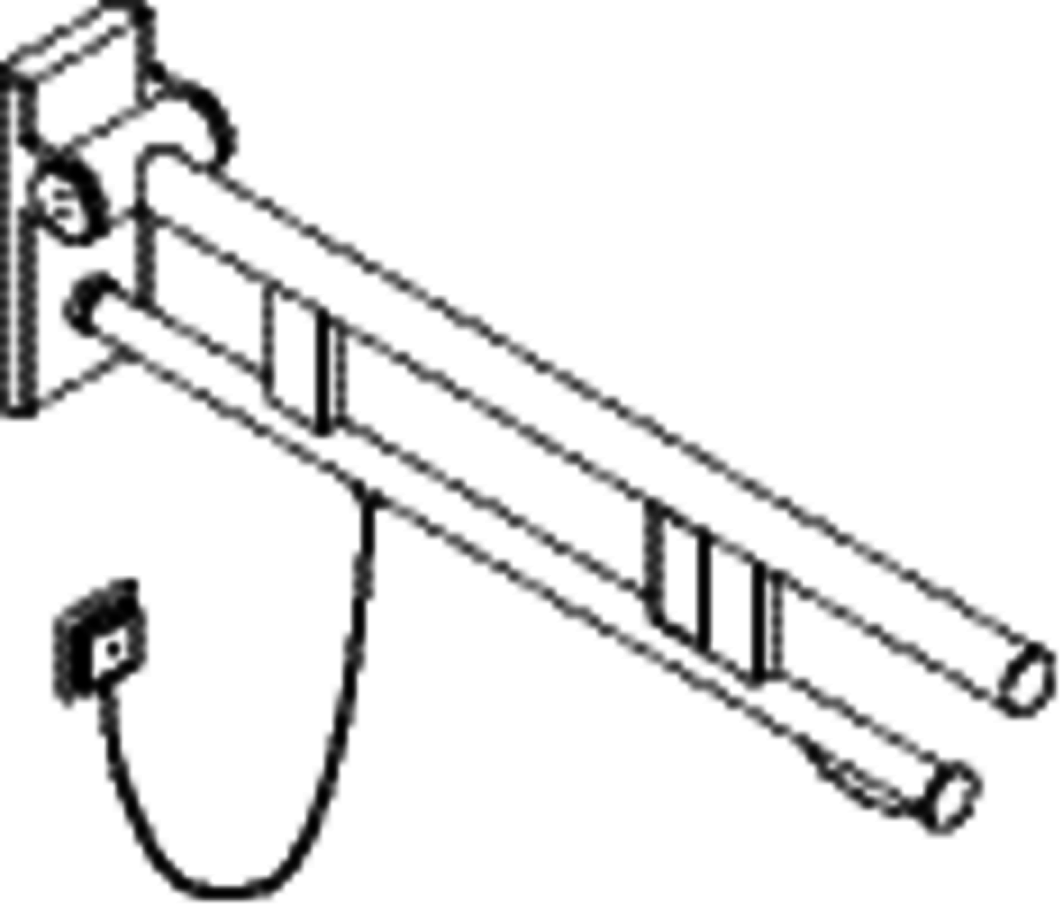 HEWI SK-Griff Duo (A),re,PRH,700,WC- Spül/FKT(E-Ausf.),chr