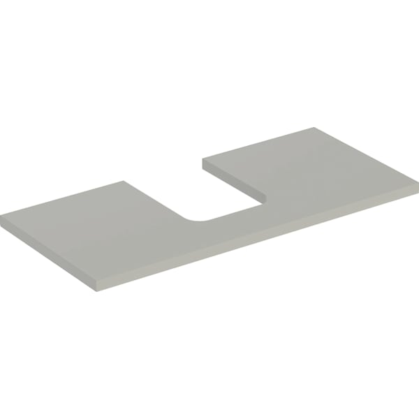 Geberit ONE WT-Pl. Aus mi. f. AWT Schalenform 105x3x47cm, greige matt