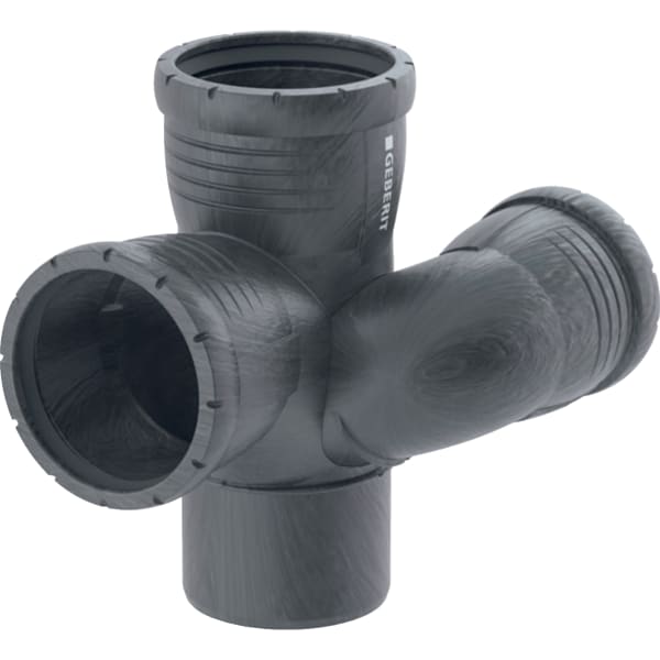 Geberit Silent-Pro Schachtbogenabzweig 87,5Gr d110/75/110 links