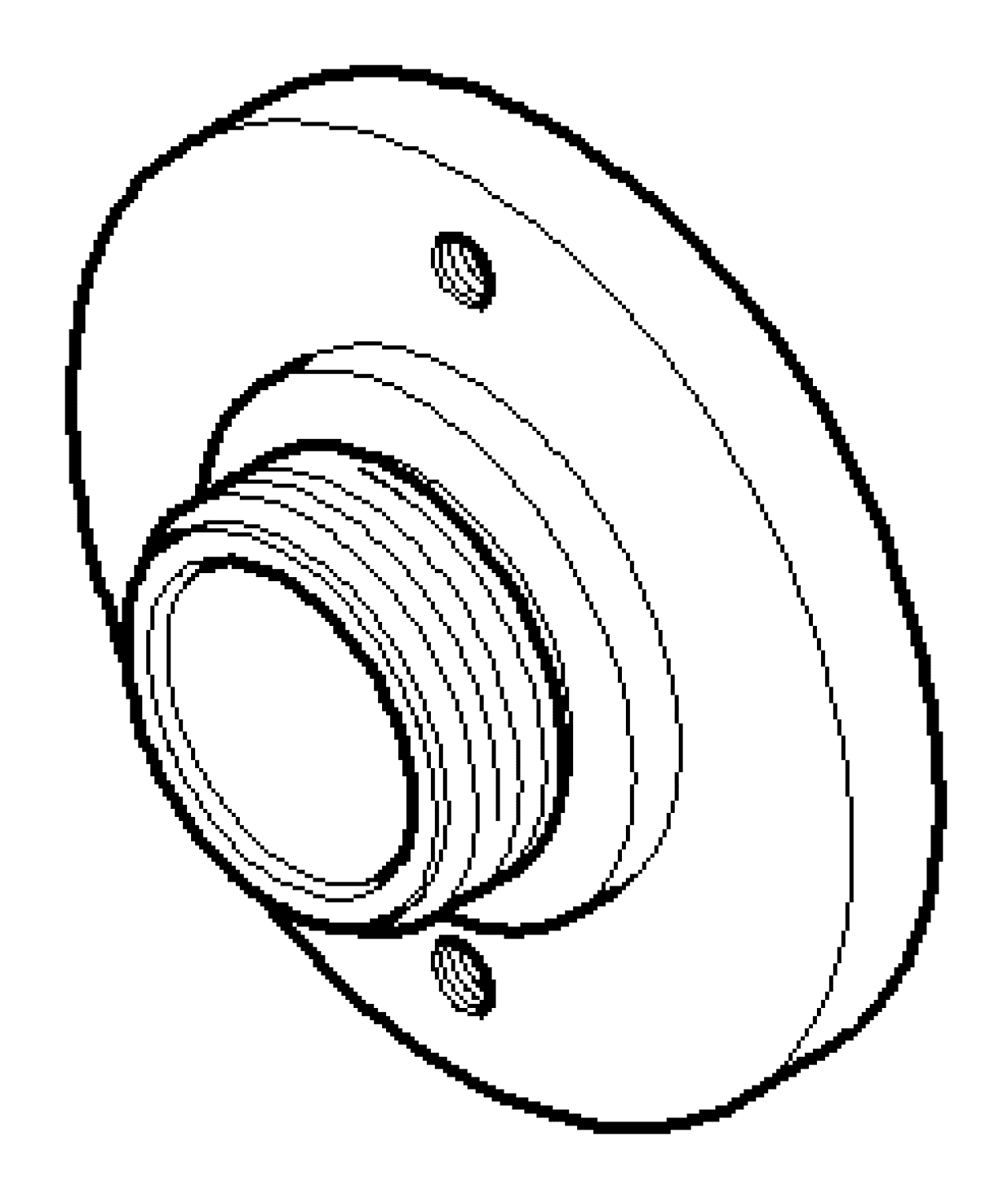 DO Rastbuchsenaufnahme ERSATZTEILE 091212053 D 34,5 x 15 mm Platin