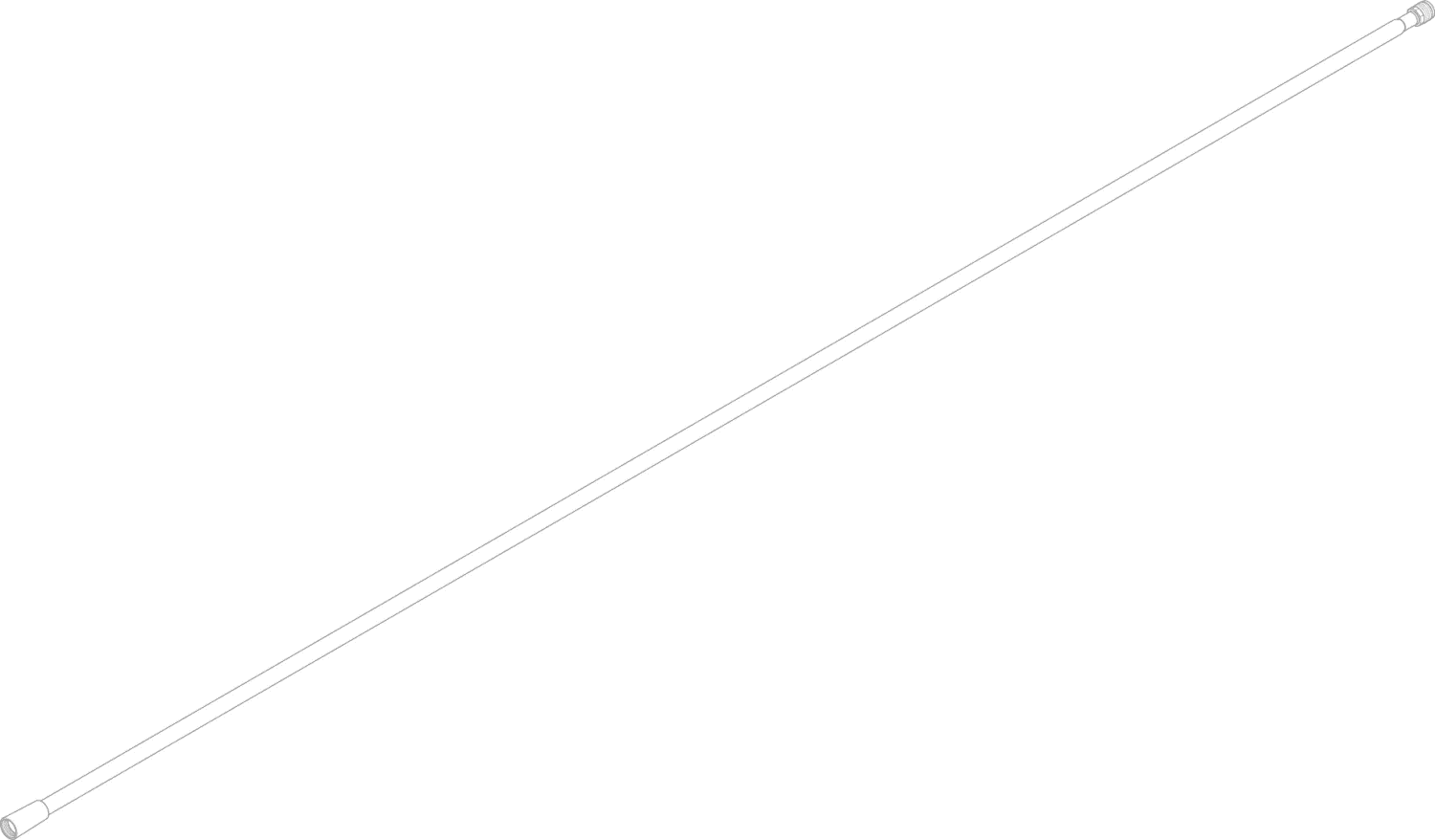 DO Schl. mit Konus ET 04300207500 M15x1 x M15x1 x 1500 mm Chrom
