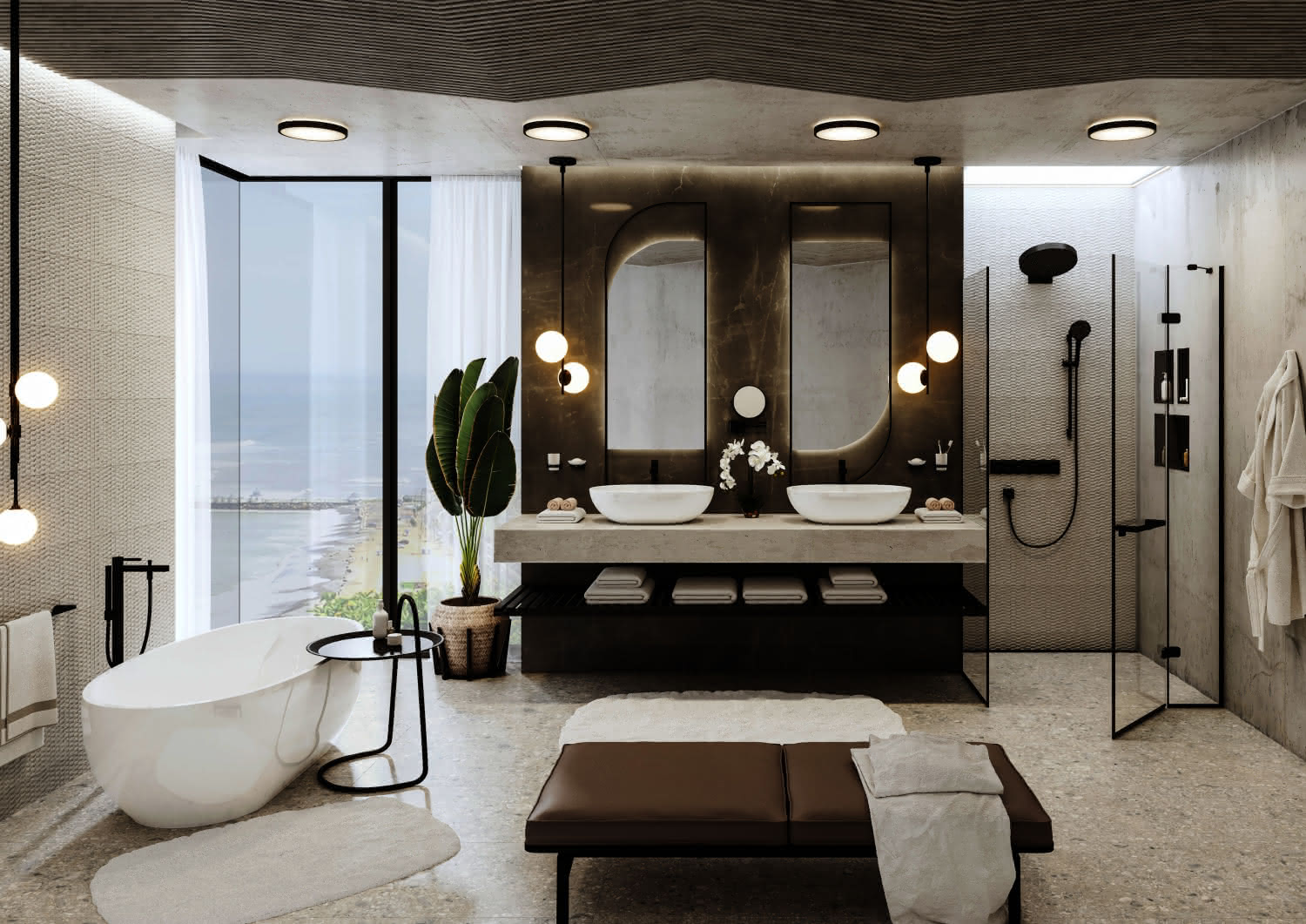 Hansgrohe Waschtischmischer 260 Finoris Highriser mattschwarz