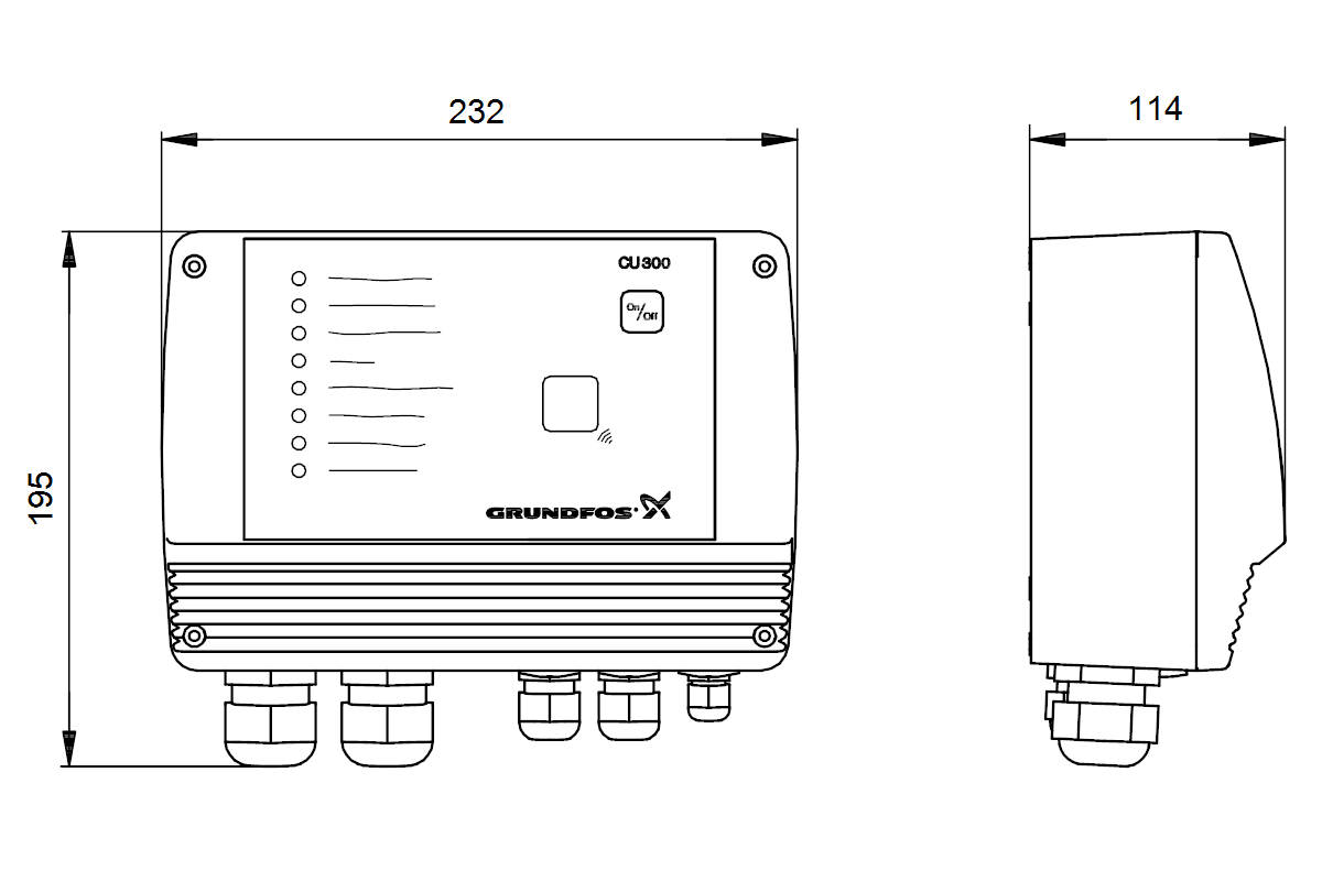 GRUNDFOS Zubehör für Unterwasserpumpen CU300 ELUNIT kpl. deutsch