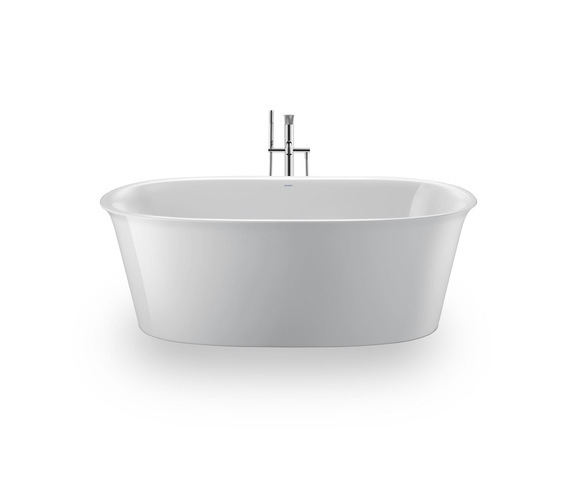Duravit White Tulip BW Oval 1600x800,Freist. Acryl,Nahtl.VK, Rückenschr.2 L/R,Weiß