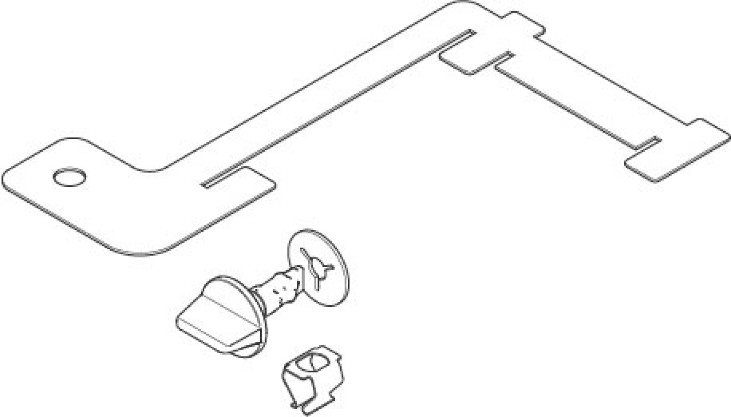 DO Halter Haltespange Leuchte ET 90172017400 104 x 0,7 x 127 mm