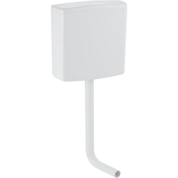 Geberit AP140 AP-Spülkasten 2-Mengen-Sp halbh. WA hinten Mitte, weiß-alpin