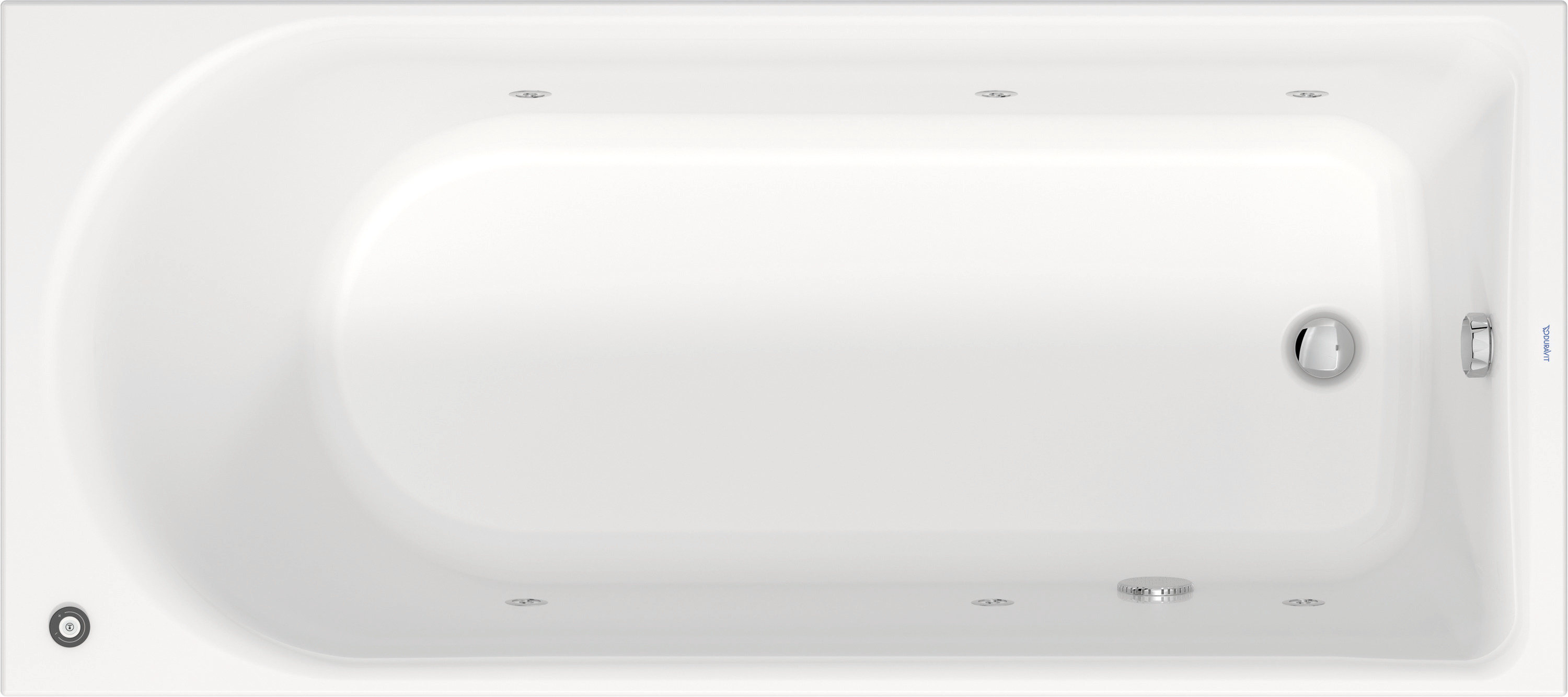 Duravit D-Neo Whirwanne 1800x800mm, Einbau Rückenschr.1 Variabel, Jet-Project, Weiß
