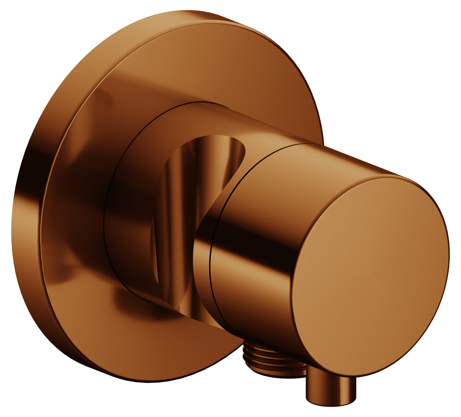 KEUCO 3-Wege Ab-u.Umstellv.IXMO Comf.59549, Schlauchansch./Brauseh.,rund,Bronze geb.