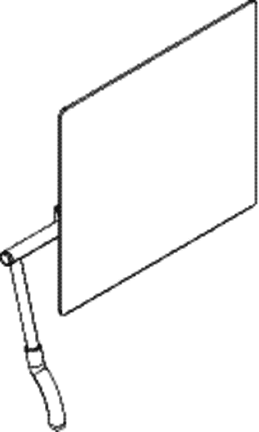 HEWI Kippspiegel, Hebel links, Serie LifeSystem anthrazitgrau