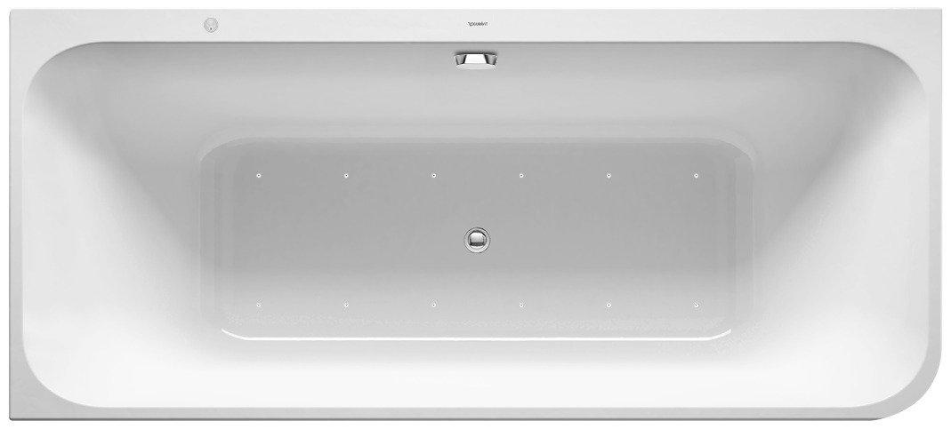 Duravit Happy D.2 Whirlw. 1800x800mm, Ecke L Angef Acryl-VK,Rückens.2,Combi E, Weiß