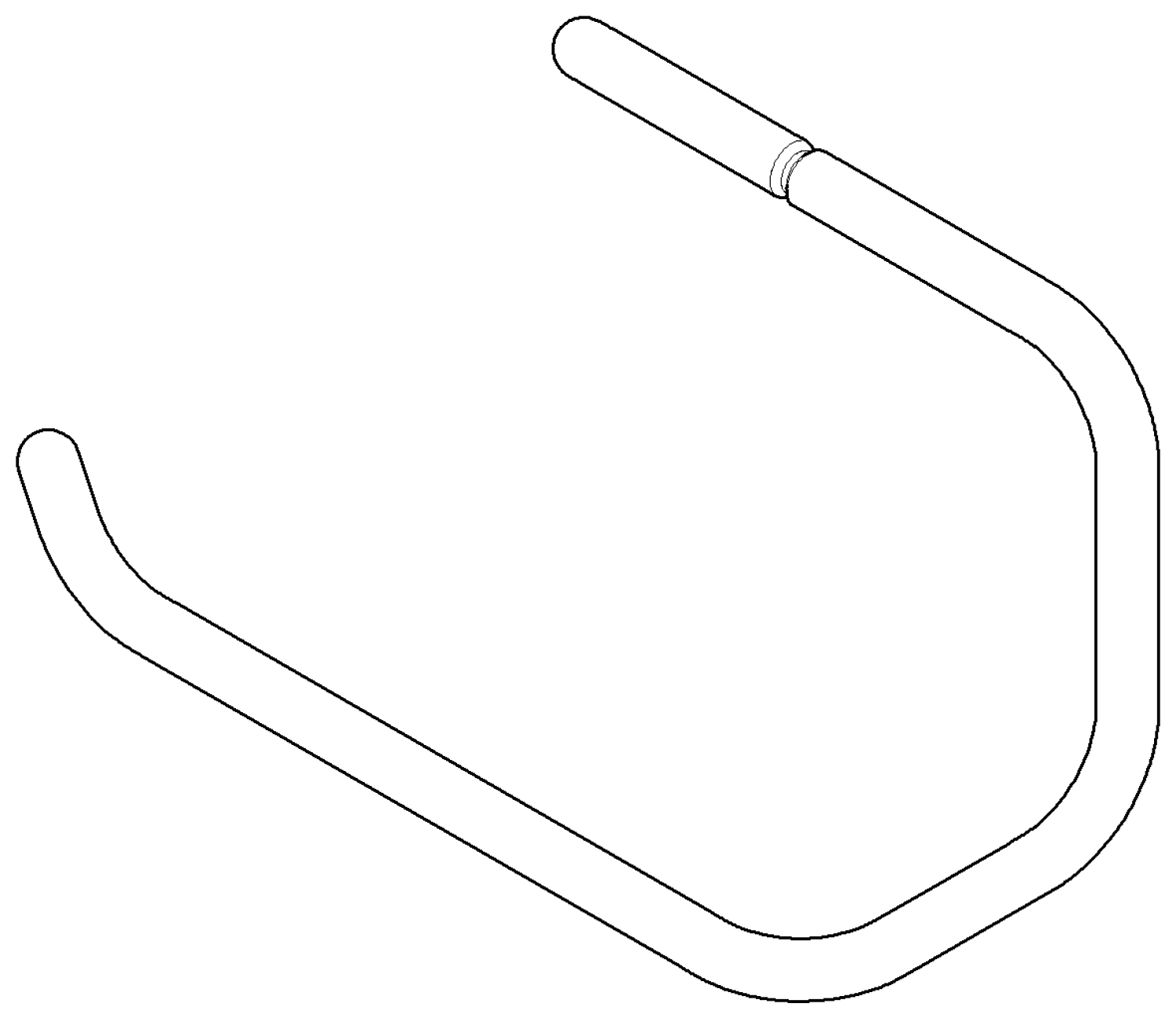 DO Bügel ERSATZTEILE 081870501 125 x 185 x 50 mm Chrom