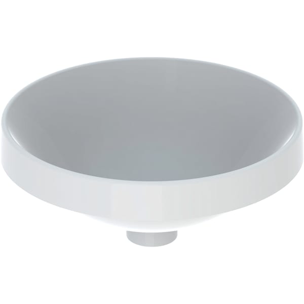 Geberit VariForm Einbauwaschtisch, rund 40cm, o. Hl, o. Ül., gl, weiß, KeraTect