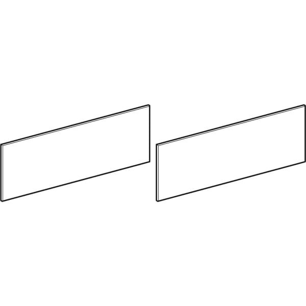 Geberit Set Schubladenfront für Xeno2 US 2 Schubladen, Breite WT 140 cm, grau