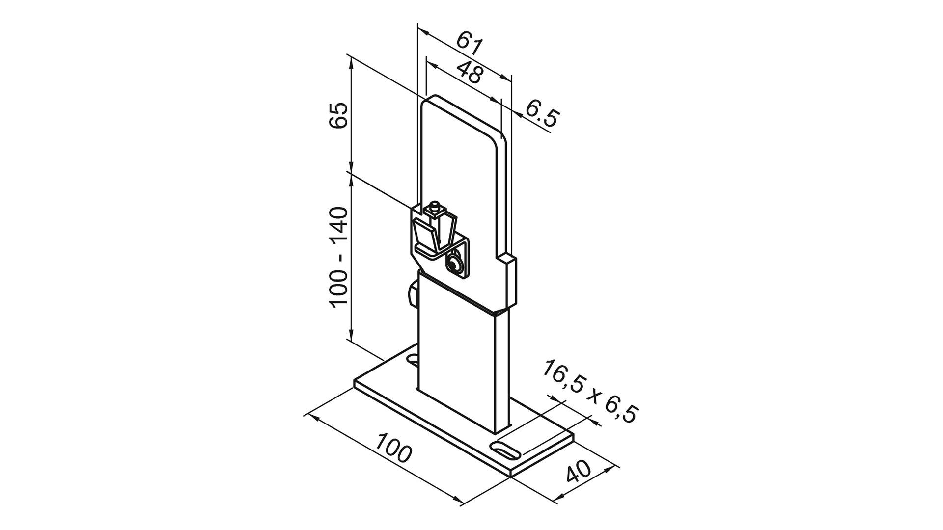 Zehnder Zubehör Fußkonsole FMORV 14-R2, RAL 9016