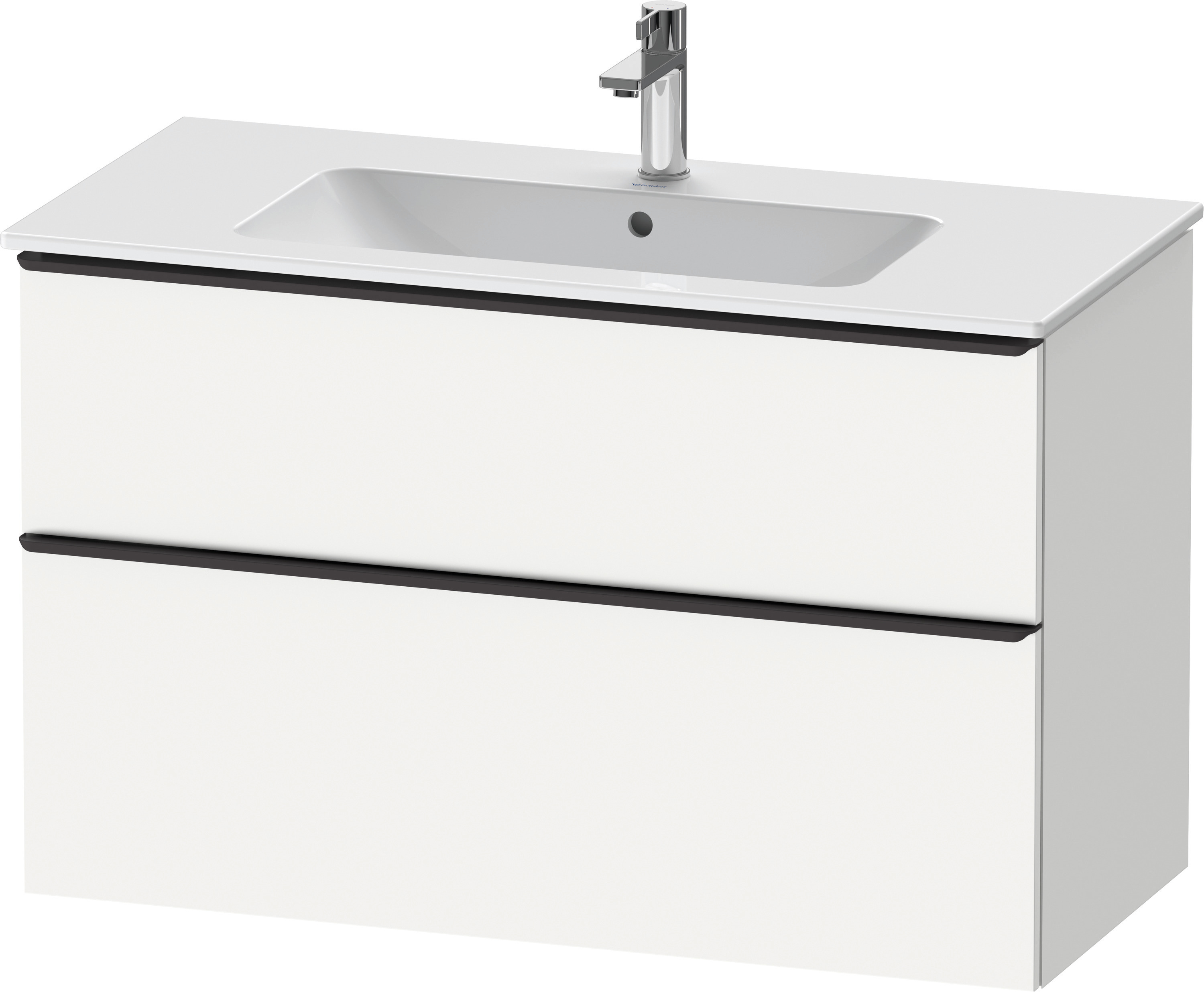 Duravit D-Neo WTU,Ausz:1,Schubk:1,GR:Dia.Schw 1010x462x625mm,Wandh,Weiß Matt,Dekor
