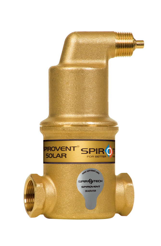 Spirotech Luftabscheider SpiroVent Solar AutoClose, 3/4" IG, 10 bar, 180 Grad