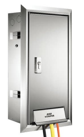 KEMPER TRESOR Wandeinbauschrank FROSTI DN15, Steckdose 2x230 V FI