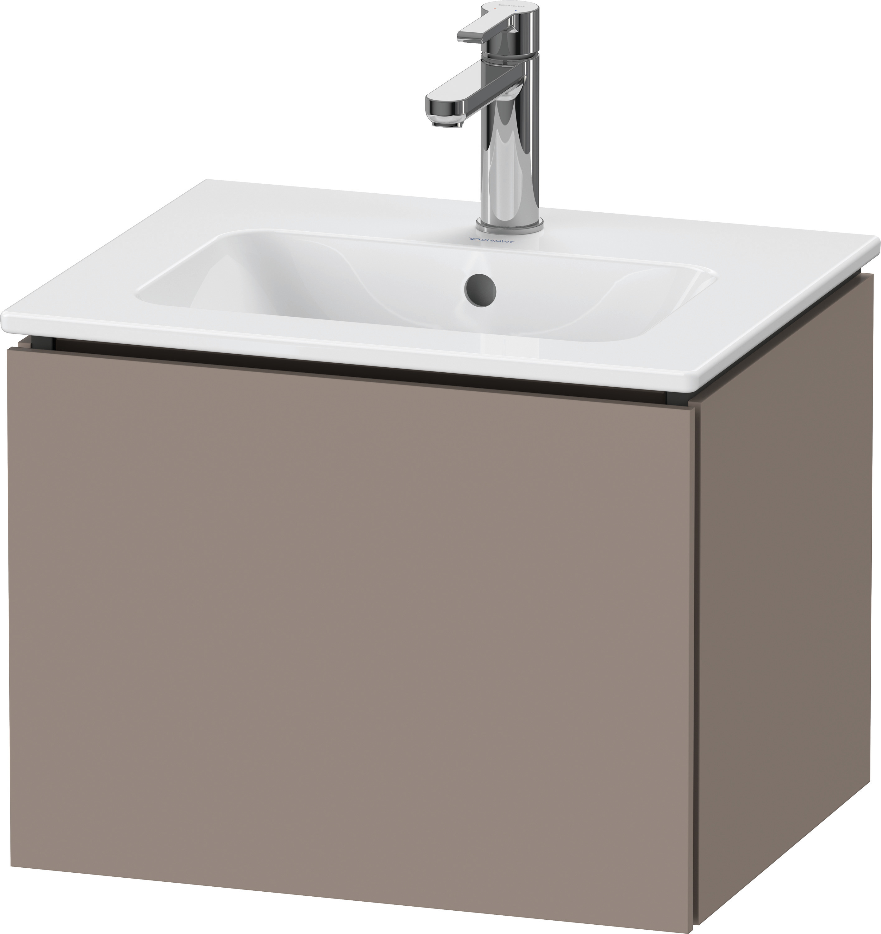Duravit WTU L-Cube wandhängend, 1 Auszug 400x520x421mm, Basalt Matt