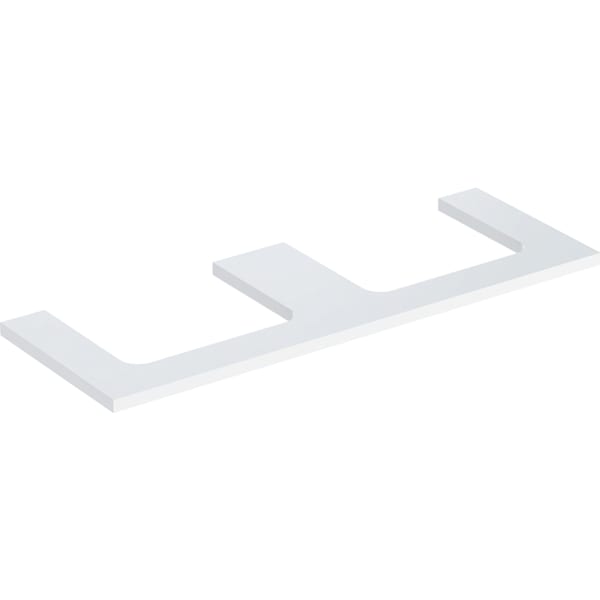 Geberit ONE WT-Platte, Aus re/li, für AWT 135x3x47cm, weiß hgl.