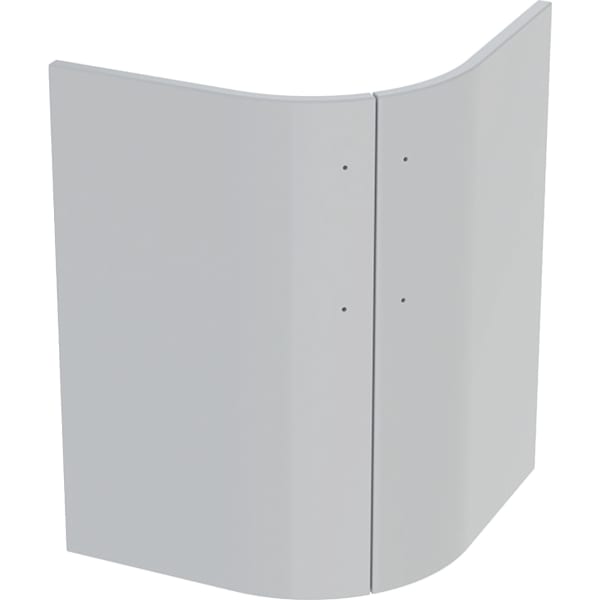 Geberit Set Türen für Eck-Unterschrank Renova Compact, hellgrau