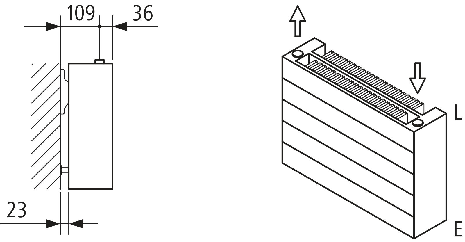 Kermi Heizwand HHN Typ22 BH630x122x1000 QN1800,weiß,6bar,o.Abd.,AB12,LH540