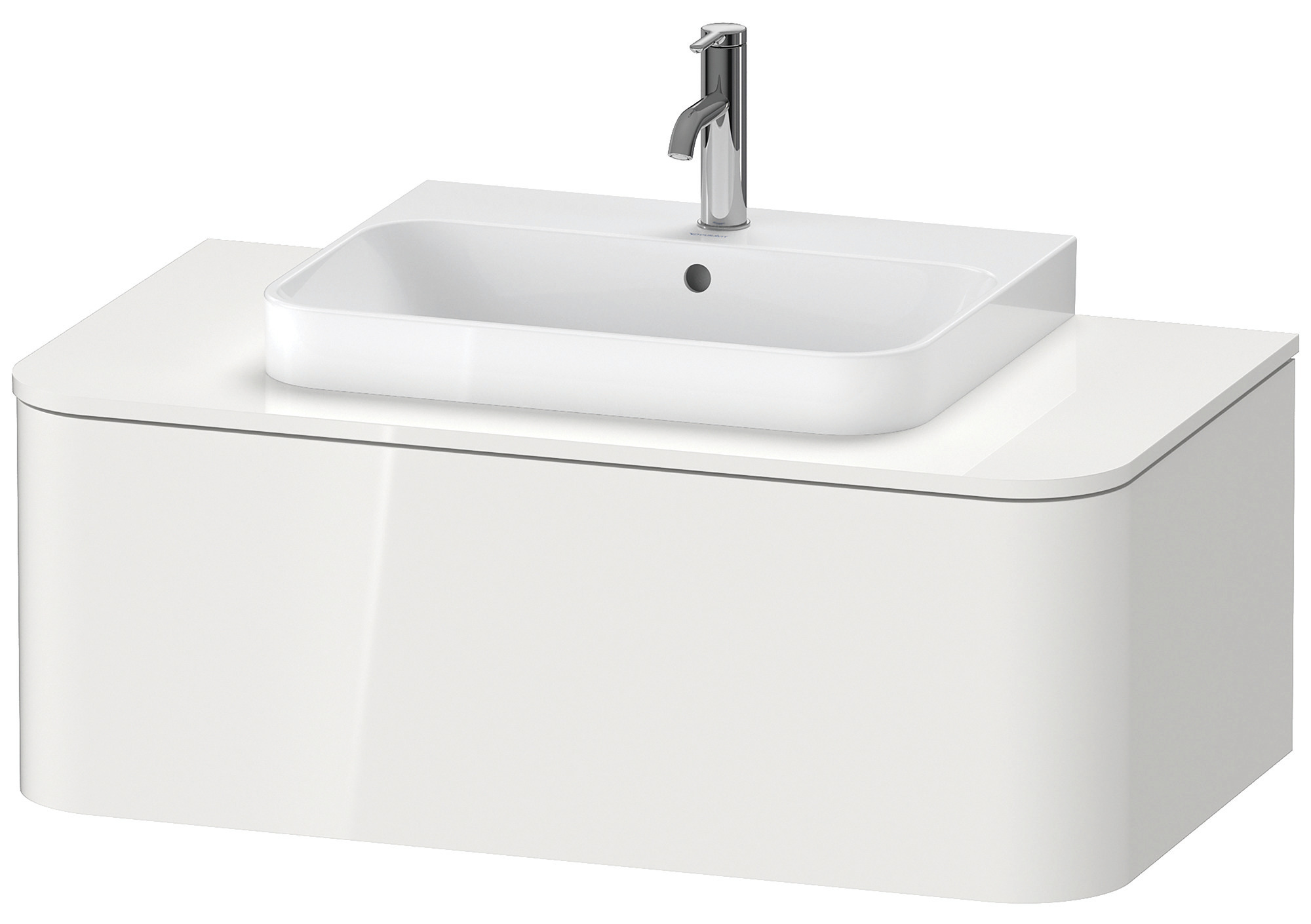 Duravit WTU HappyD2+ wandh.,354x1000x550mm 1Auszug,mediterrane eiche f. ASB ohne ES