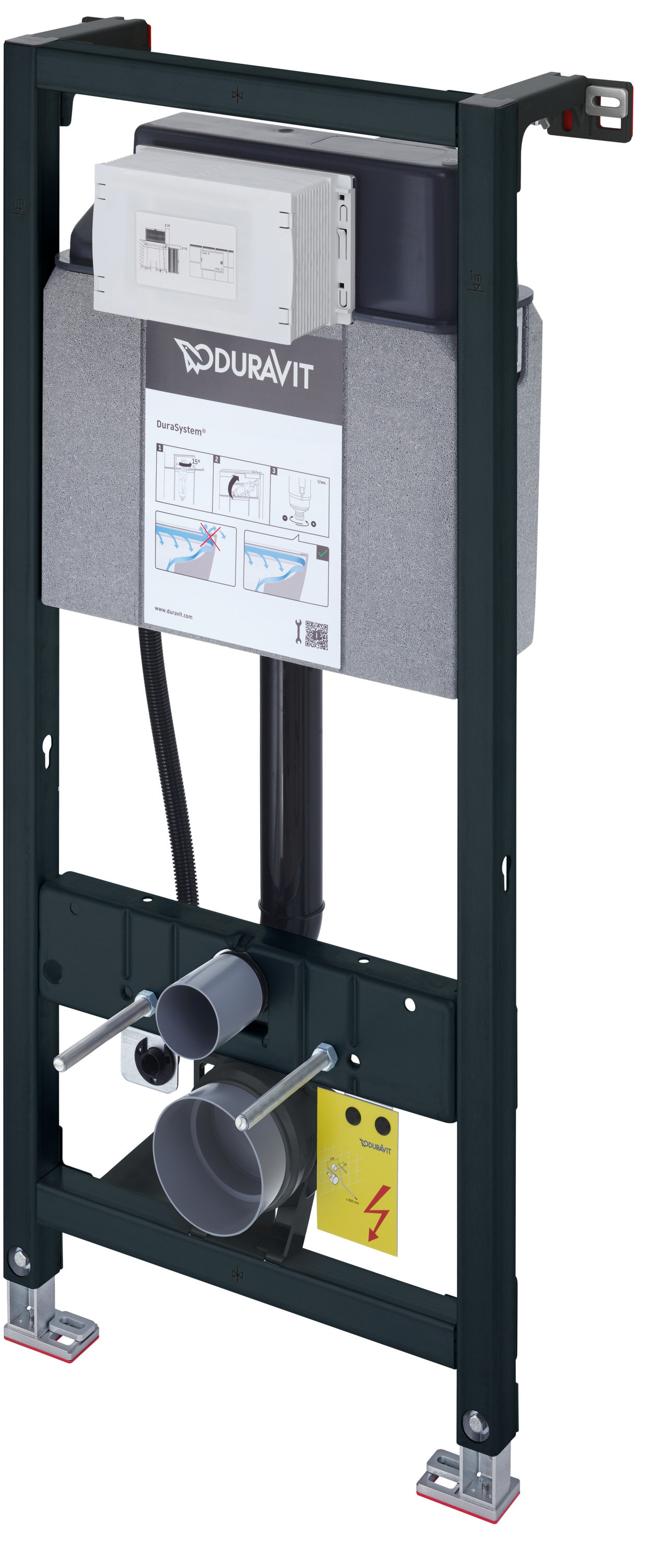DU DuraSyst.für WWC,Trockenbau,Höhe 1148 Hygienespül. Spülbed.elektronisch Vorne