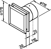 Helios M1/120 P Minivent DN120 zweistufig Präsenzmelder