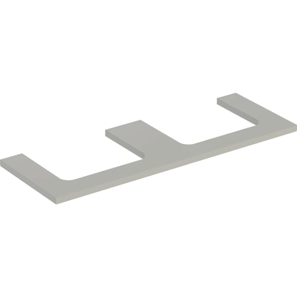 Geberit ONE WT-Platte, Aus re/li, für AWT 135x3x47cm, greige matt