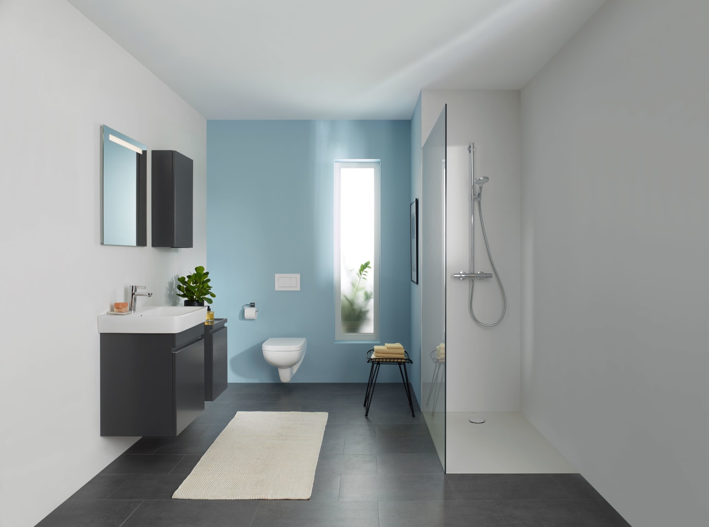 Geberit Sigma20 BetPl., eckig, 2-Mengen-Sp. weiß matt, Etc / chrom glänzend