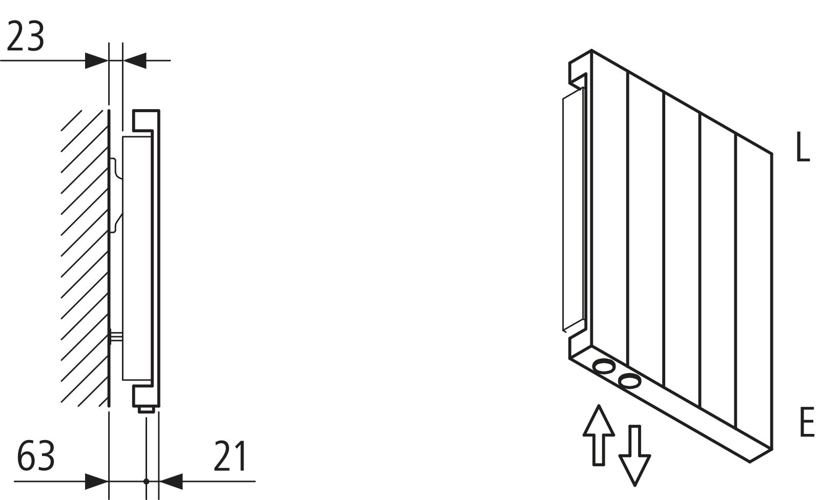 Kermi Heizwand HVN Typ11 BH1000x61x630 QN954, RAL9016, 6 bar, ANB12