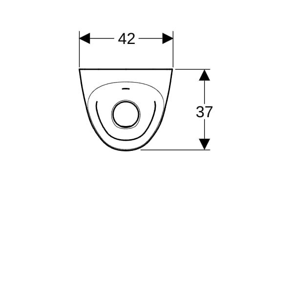 Geberit Tamina Urinal, für UP-Strg. Zulauf hinten, weiß