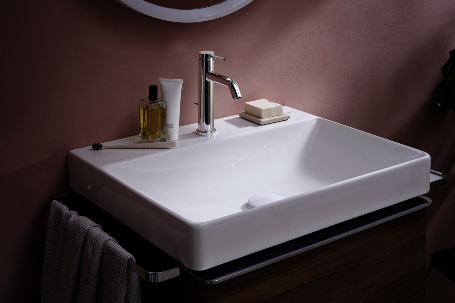 Hansgrohe WTM 110 Tecturis S CoolStart  EcoSmartu.  m. Zugstangen-Ablaufg. chrom