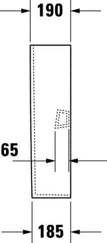 DU Standsäule DuraStyle für 231965, 231960, 231955, weiß
