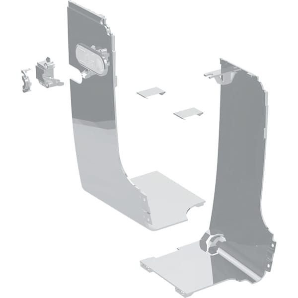 Geberit Set Designabd. seitl f. Wasserans ext f. Geberit AquaClean Mera, hgl.verchr.