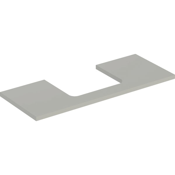 Geberit ONE WT-Platte, Ausschnitt mi. für AWT 120x3x47cm, greige matt