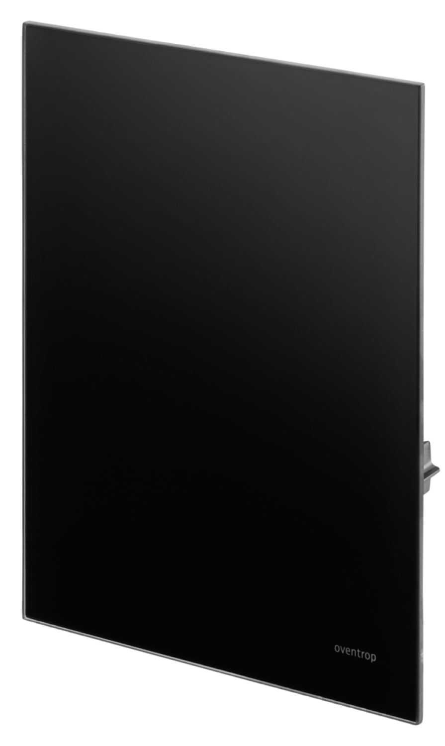 OVENTROP-Abdeckung für Unibox vario geschlossen, Echtglas schwarz