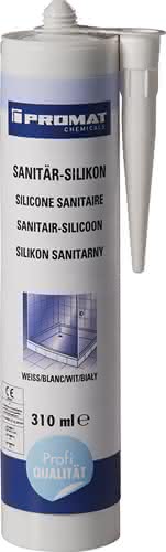 Sanitär-Silikon weiß 310 ml Kartusche PROMAT chemicals Sanitär-Silikon weiß 310 ml Kartusche PROMAT chemicals