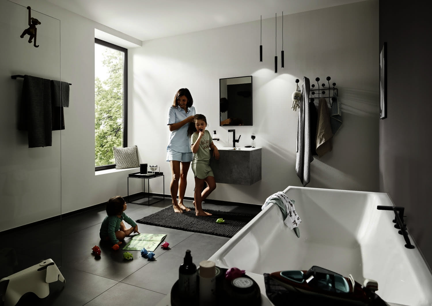 Hansgrohe Waschtischmischer 260 Finoris Highriser mattschwarz