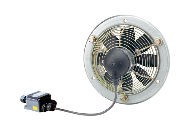 Maico Axial-Wandventilator EZS 20/4-E Ex e Stahlring, Wechselstr, Ex-Schutz, DN200