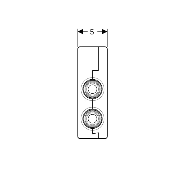 Geberit FlowFit Kreuzungs-T-Stück mit Dämmbox SiBr d20-d20-d20