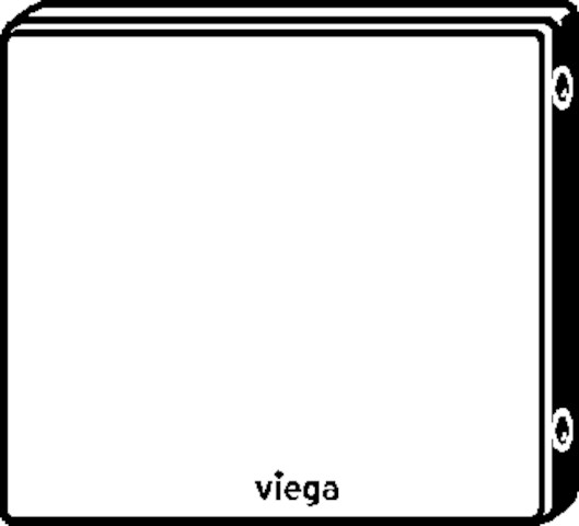 Viega Abdeckplatte 8326.7 Visign for Public in Edelstahl
